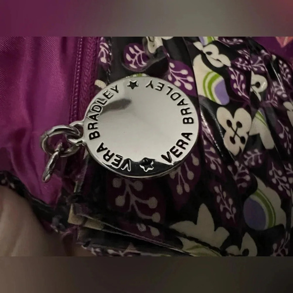 RETIRED: Vera Bradley | Ladies Concert Crossbody Plum Petals Frill handbag. - Picture 16 of 16